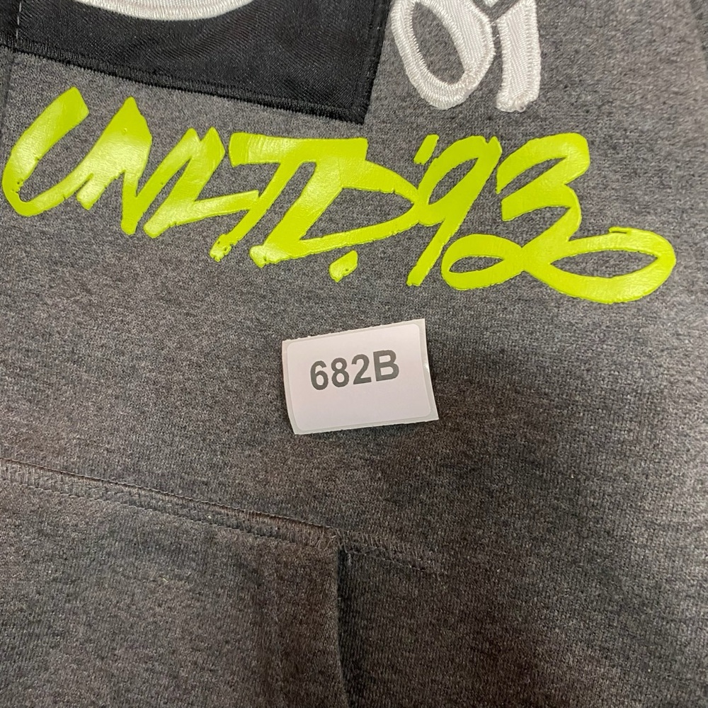 Ecko Unltd Zip Up Hoodie Gray Graphic EST 1993 Y2K Men’s XS - Picture 8 of 8